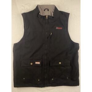 Rocky Vest Mens XL Black Lined Full Zip Outdoor Workwear Discontinued